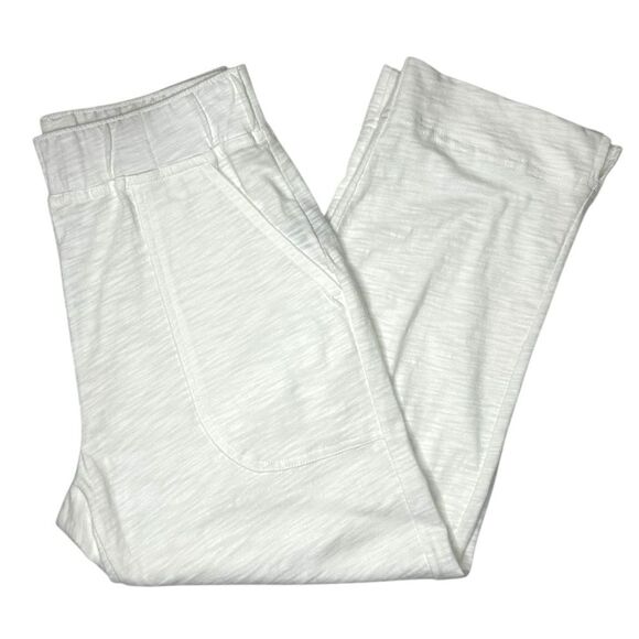 Escape By Habitat‎ Clothing Textured Peruvian Cotton White On the Go Capri XS - Picture 1 of 7